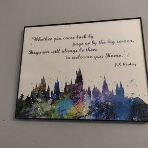 Harry Potter inspired Hogwarts print